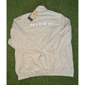 Nike Women's Oversized Repel Windbreaker‎ Jacket XL FV7535-014 Beige NWT $130